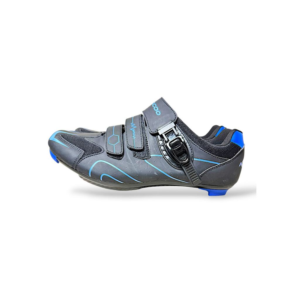 Kescoo Cycling Shoes EU 47 / US 13 Black Blue Clipless Road Bike Shoes